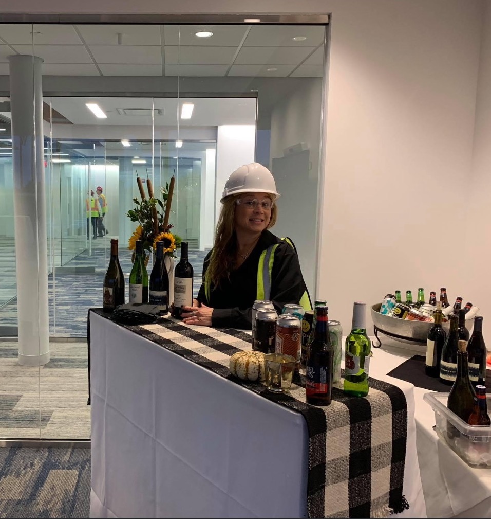 Leanne as a Bartender at a Corporate Event